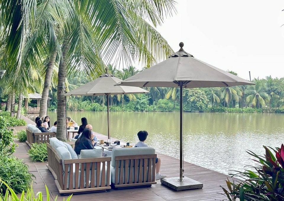 cafe vịnh đảo ecopark