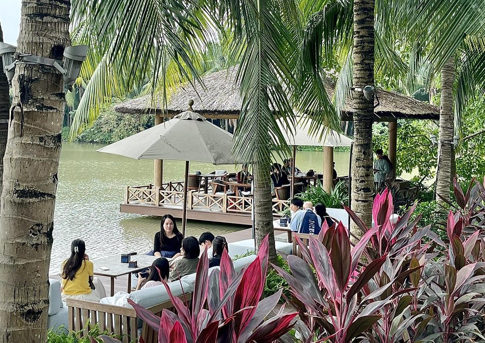 nhà hàng biệt thự đảo ecopark 