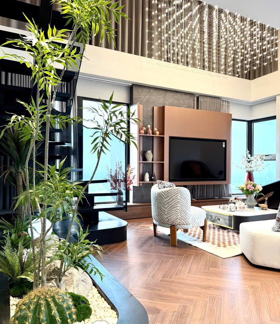 phòng khách căn duplex Haven Park