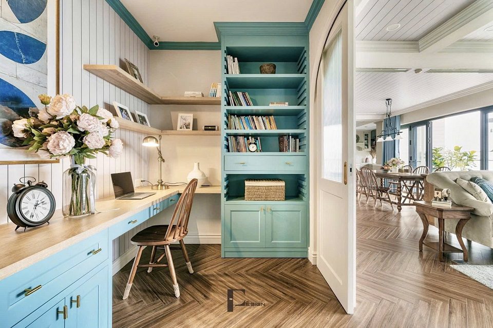 không gian làm viêc căn hộ 3PN AQUA BAY