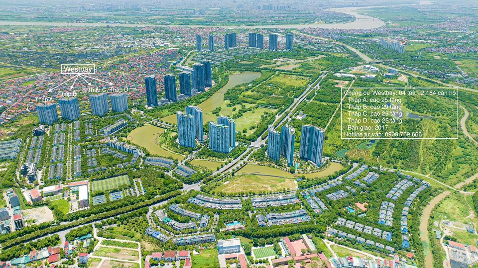 vị trí westbay trong khu đô thị ecopark