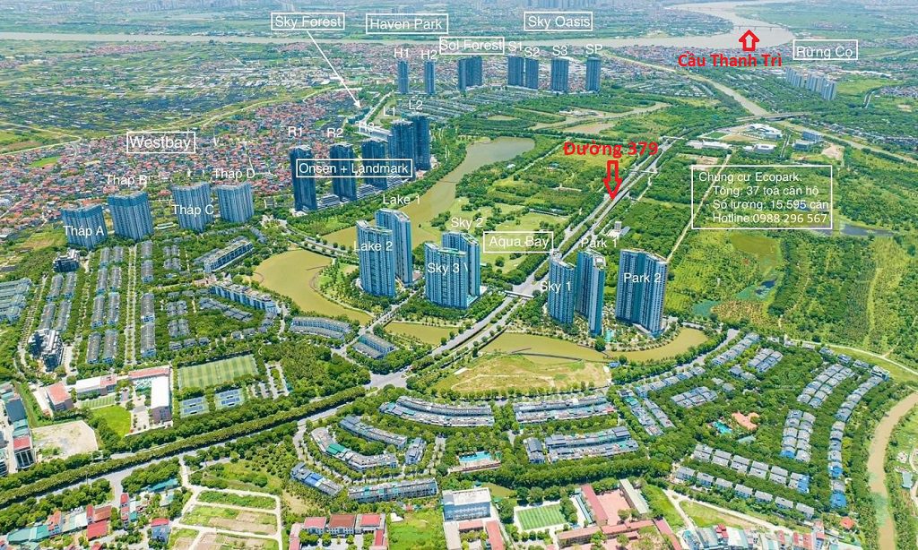 sơ đồ thực địa Ecopark Hưng Yên