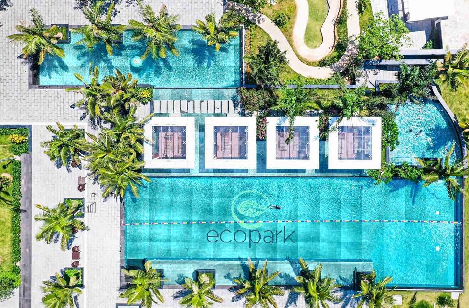 bể bơi chung cư aqua bay ecopark
