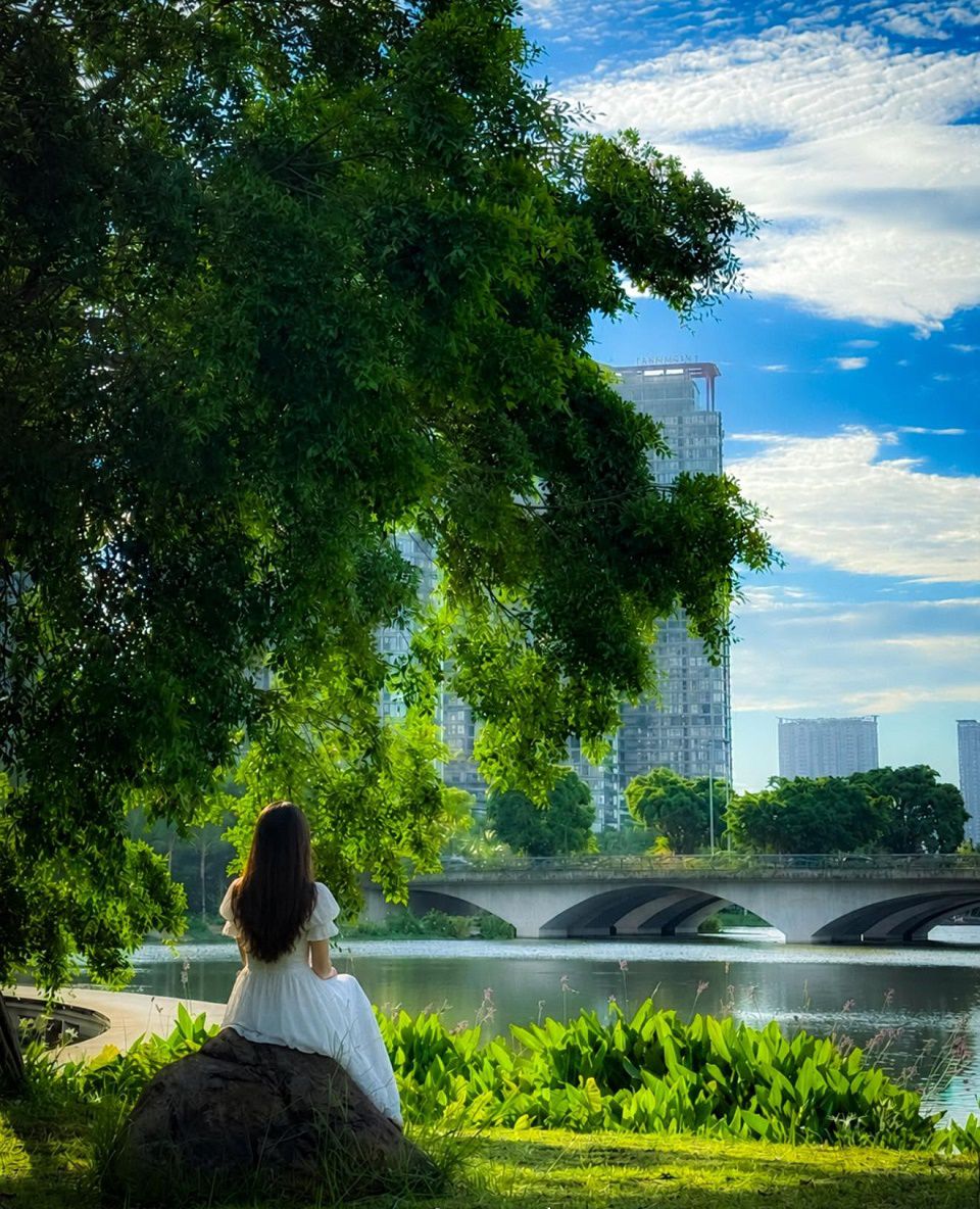 cung đường dạo bộ chill nhất Ecopark