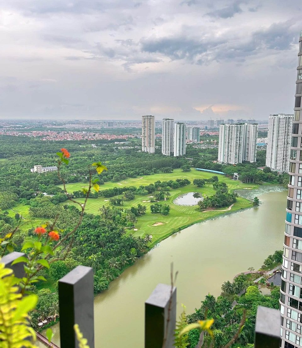 view từ căn hộ Landmark Ecopark