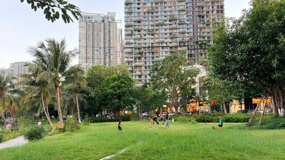 không gian xanh cho trẻ thơ tại Ecopark